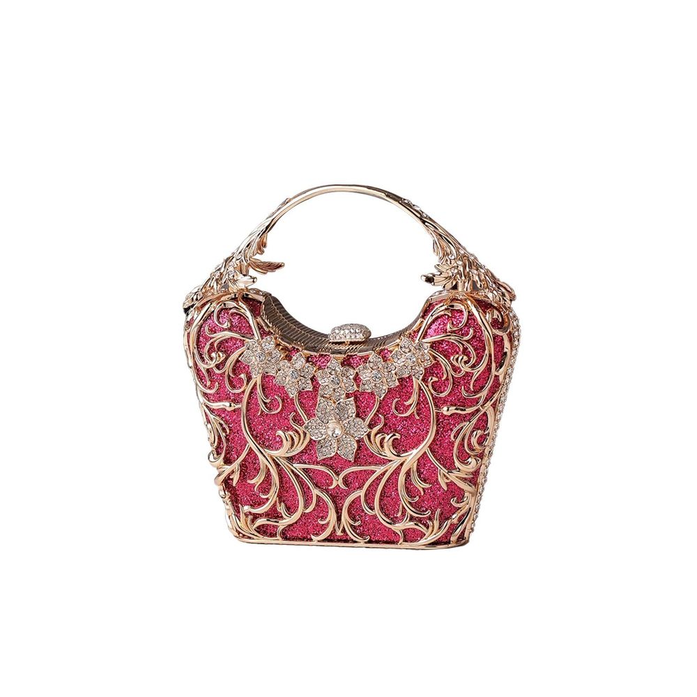 Rhinestone Evening Bag Sparkly Sequin Purse Crystal Clutch Bag Bridal B)